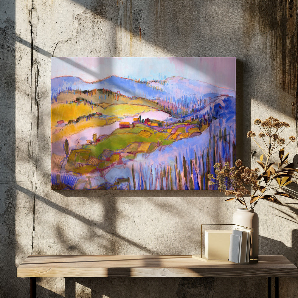 Colorful Hillscape | Canvas