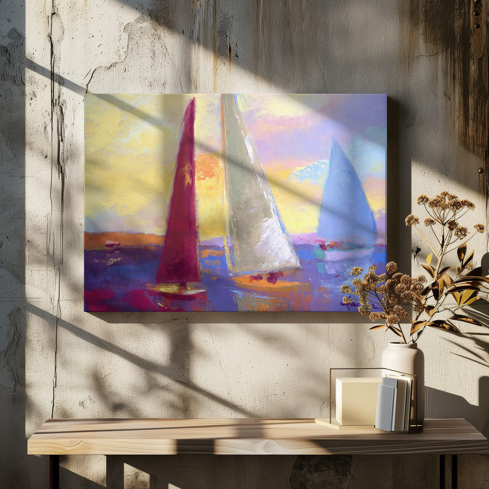 Sunset Sails | Canvas