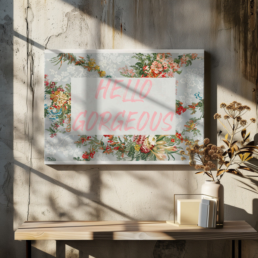 Hellogorgeousbluefloral Ratio2x3 | Canvas