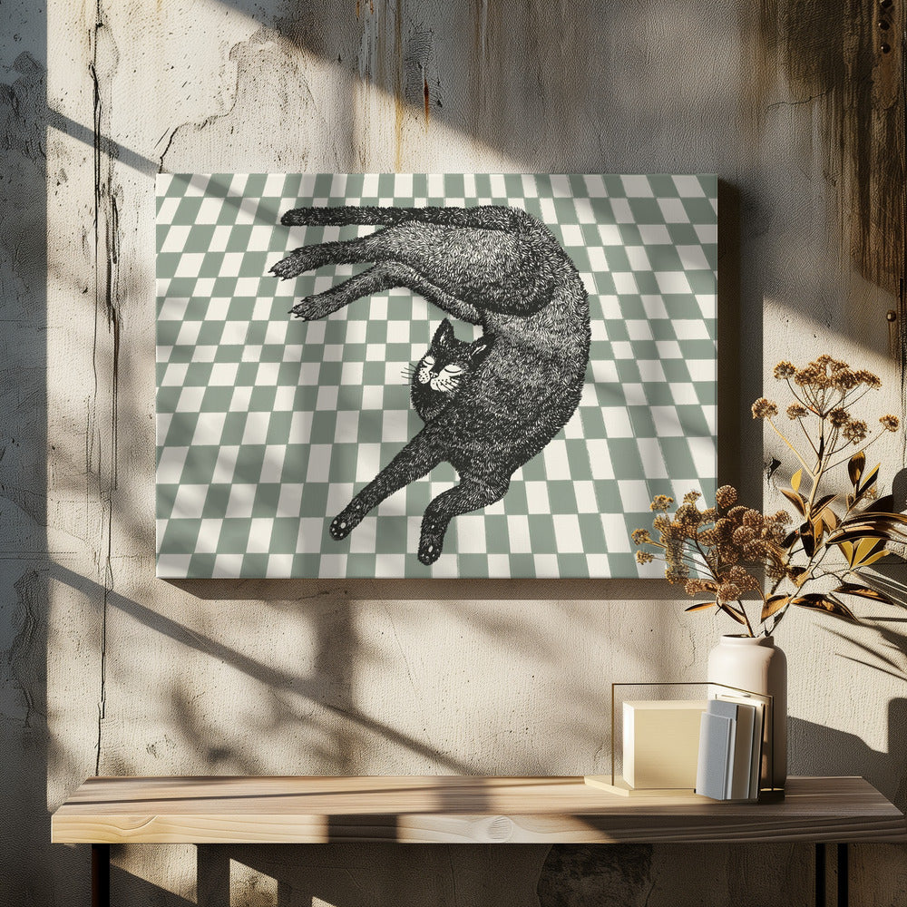 Sleeping Cat III | Canvas