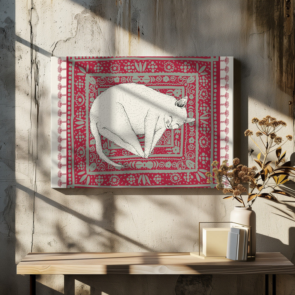 Sleeping Cat VI | Canvas