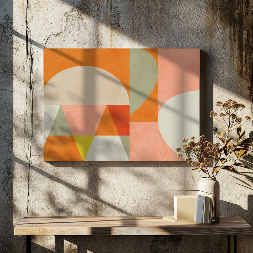 Summer Circles22 4 V | Canvas