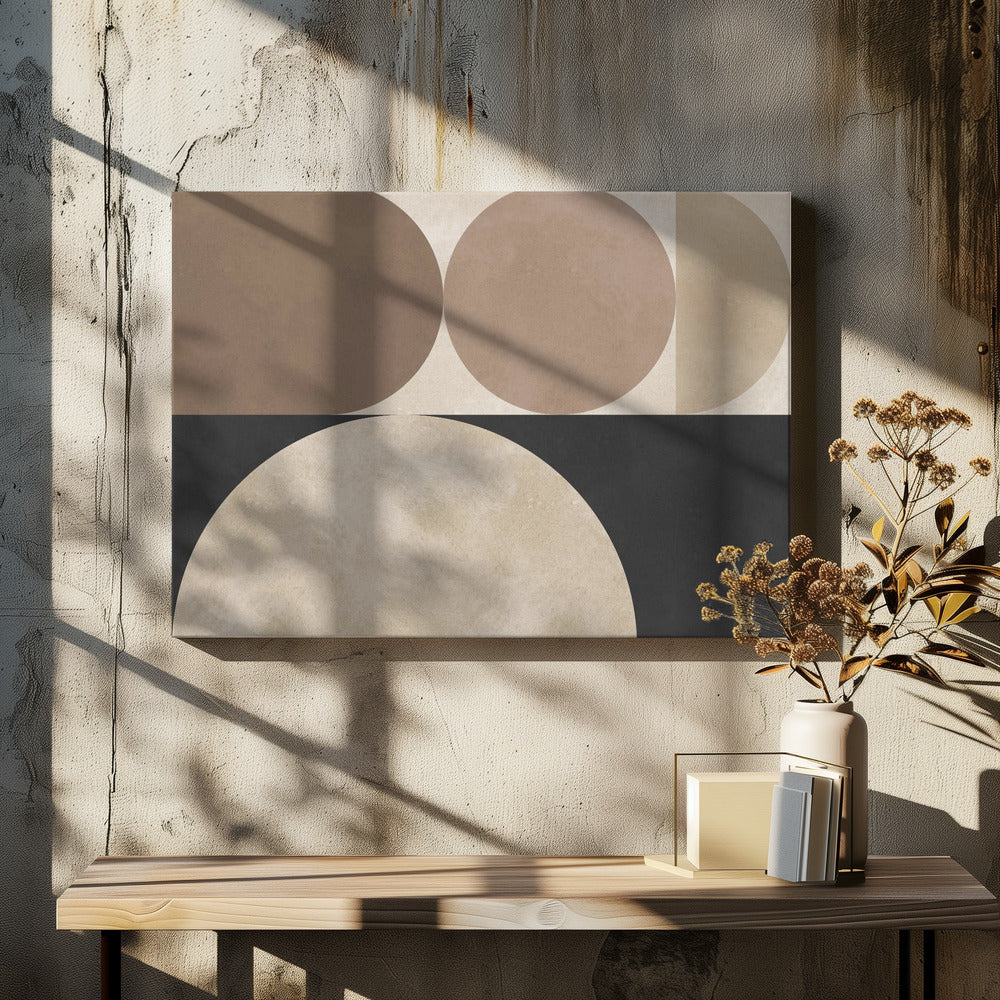 Brown geometry 5 | Canvas