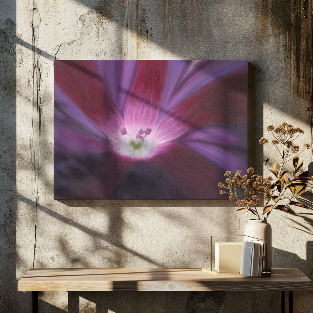Purple Flower Oil on Canvas | Canvas