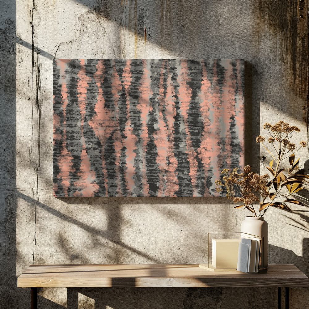 Coral Stripes | Canvas