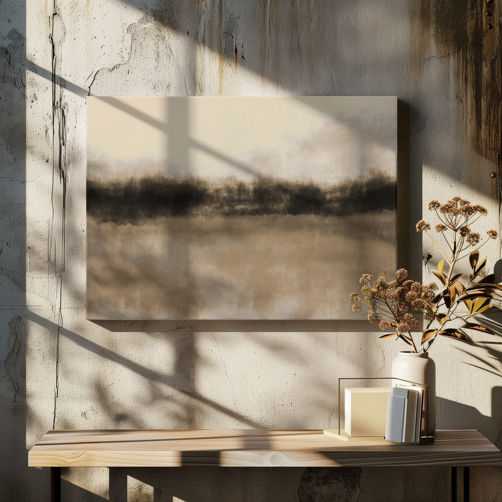 Abstract Landscape in earthy tones. | Canvas