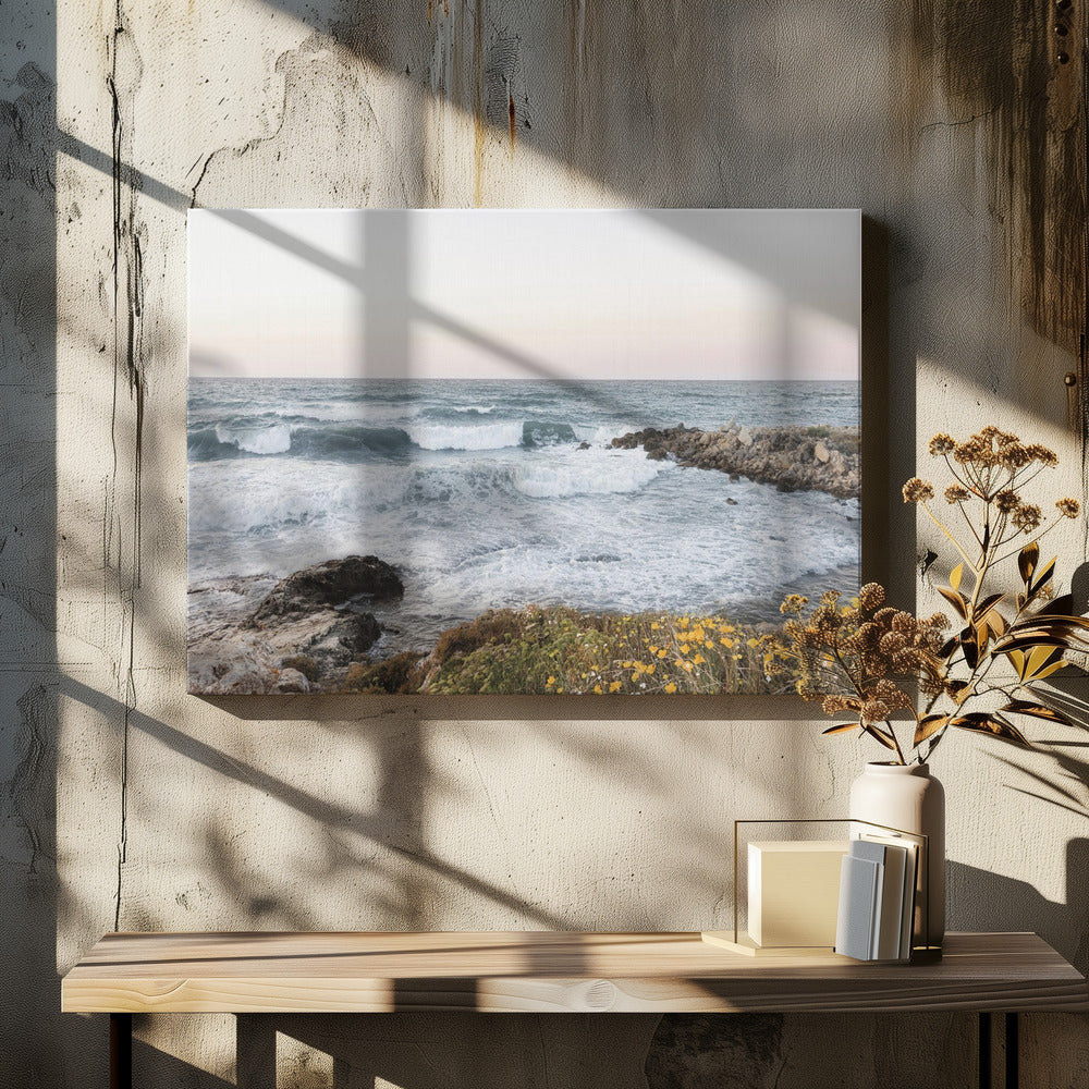 Seascape and poppies | Canvas