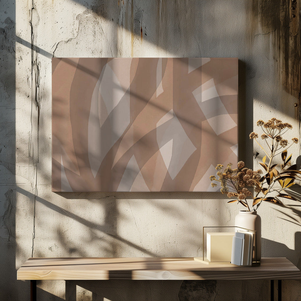 Neutral Abstract Watercolor In Nude and Pastel 5 | Canvas