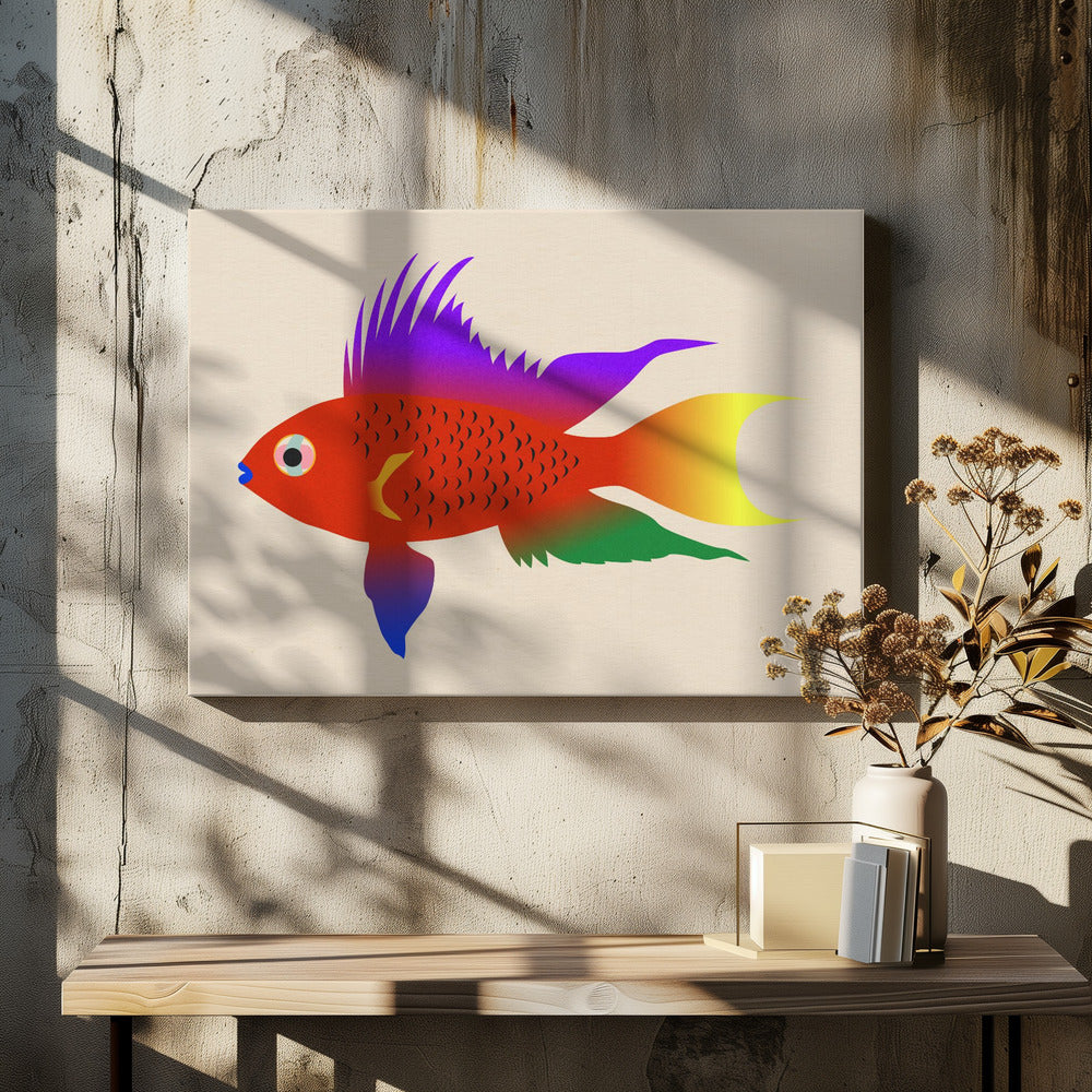 Buntbarsch Hell | Canvas