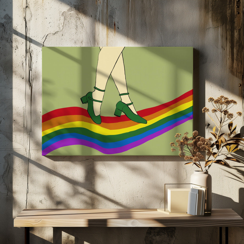 Rainbow Walk | Canvas