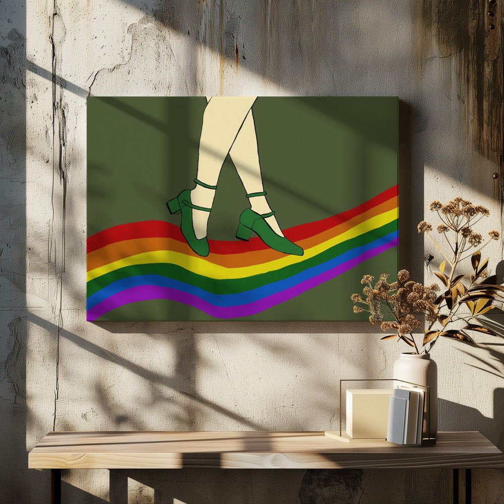 Rainbow Walk | Canvas