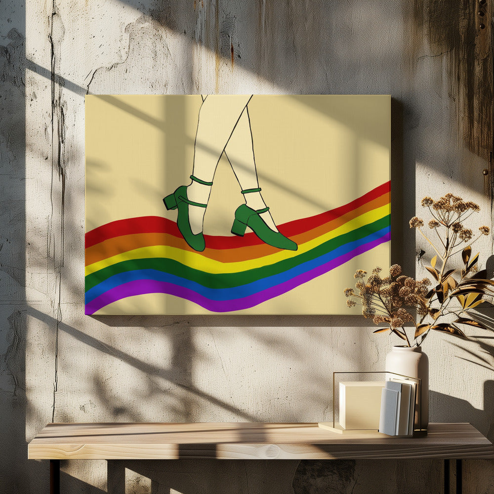 Rainbow Walk | Canvas