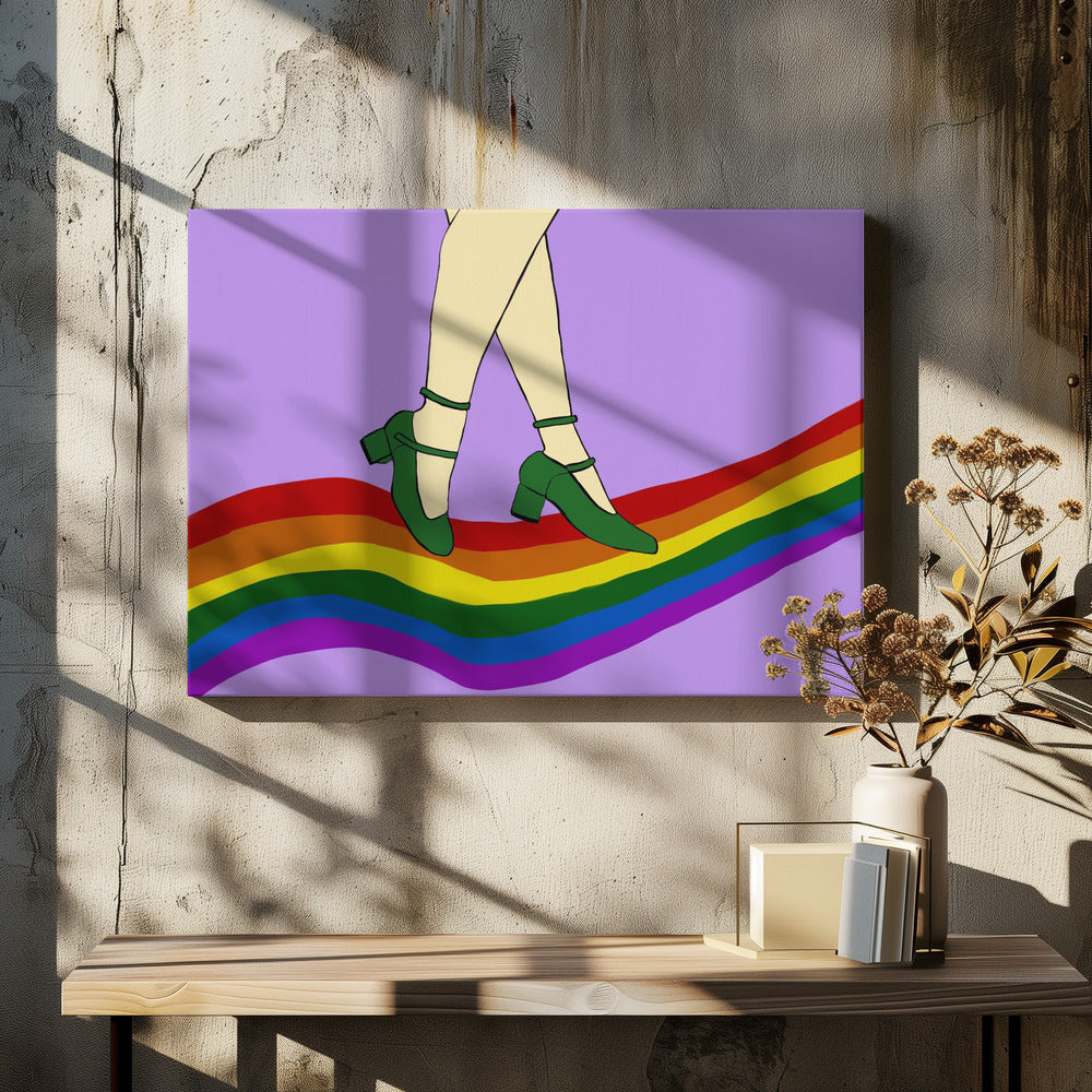 Rainbow Walk | Canvas