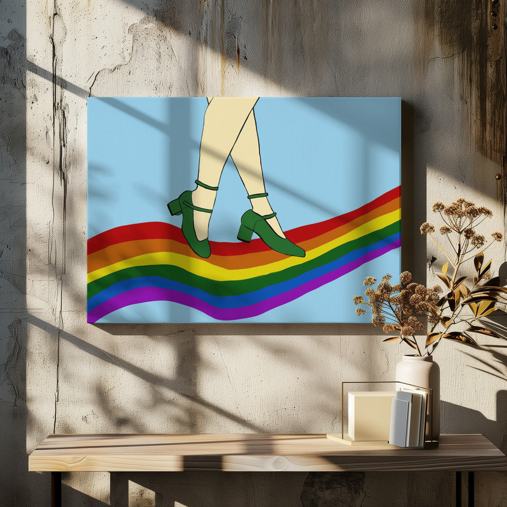 Rainbow Walk | Canvas