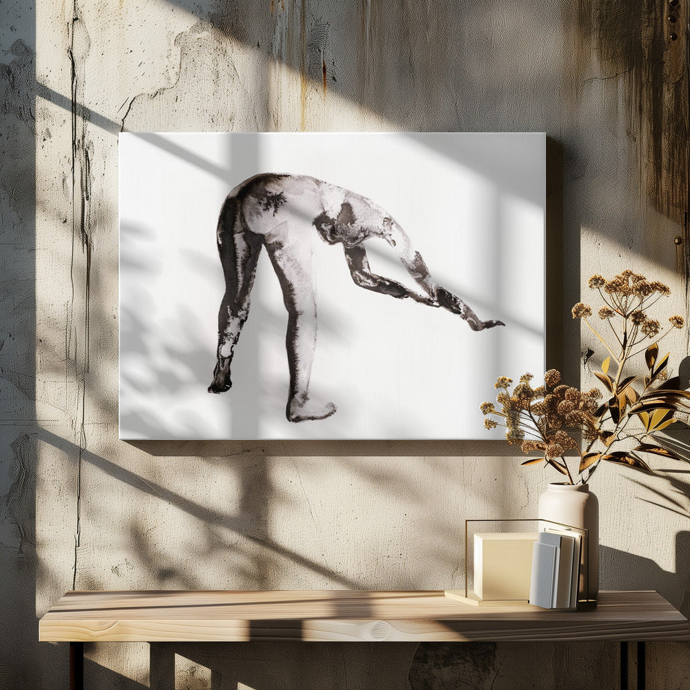 Ink Study No. 4 (gebückt) | Canvas