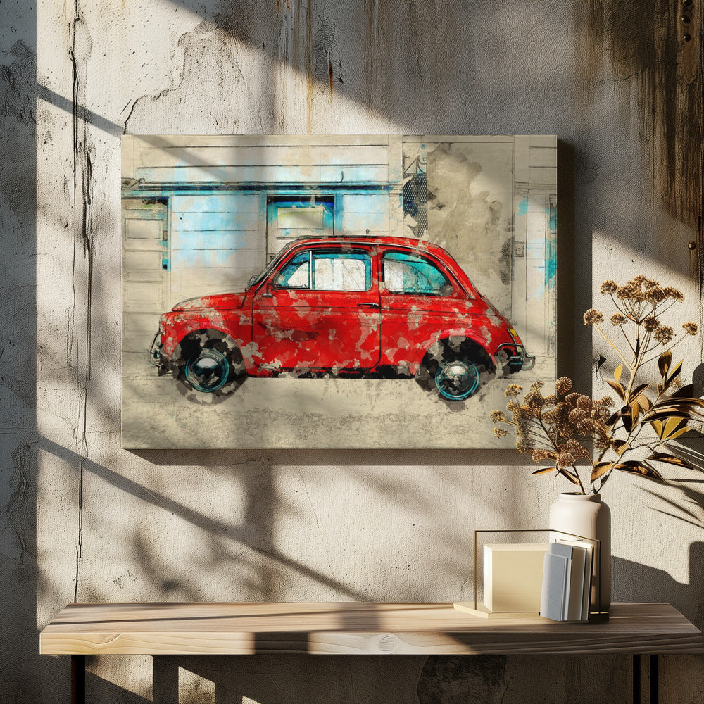 Retro Car | Canvas