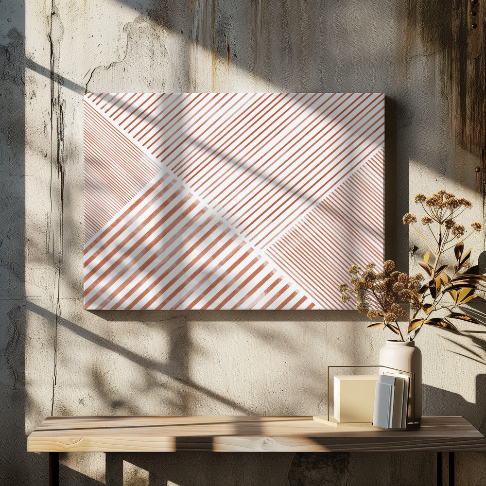 Striped Geometry | Canvas