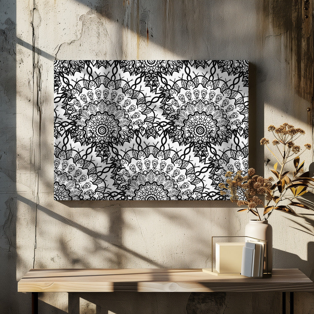 Abstract Mandala Line Art | Canvas