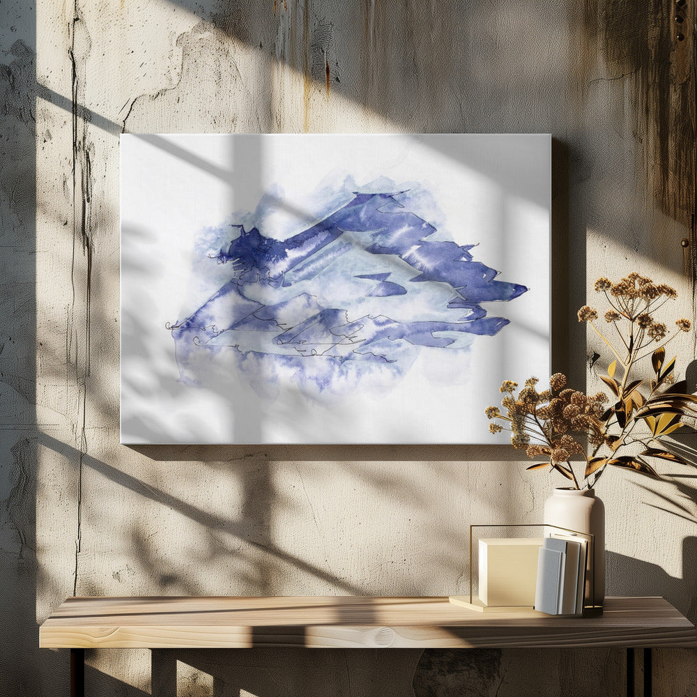 Kampfjet Study (indigo 4) | Canvas