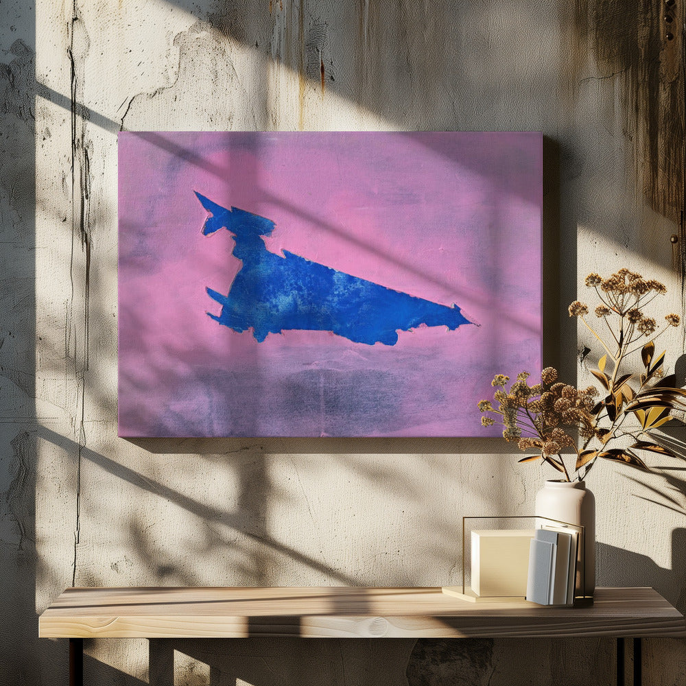 UAP, Blue, Cloudy Pink Sky | Canvas