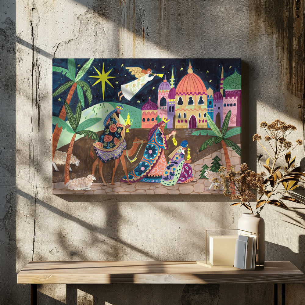 Three Wise Men and an Angel | Canvas