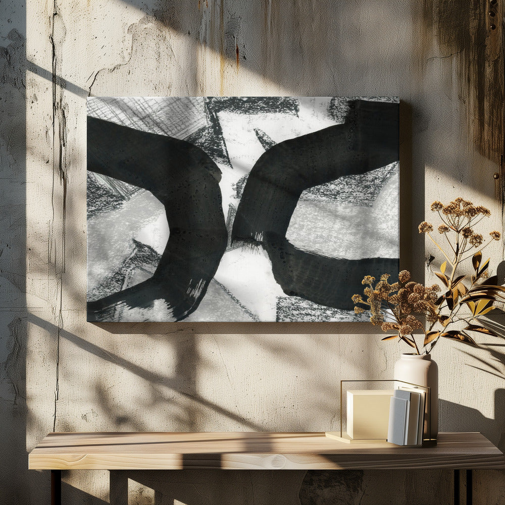 Black Texture Meeting 1 | Canvas