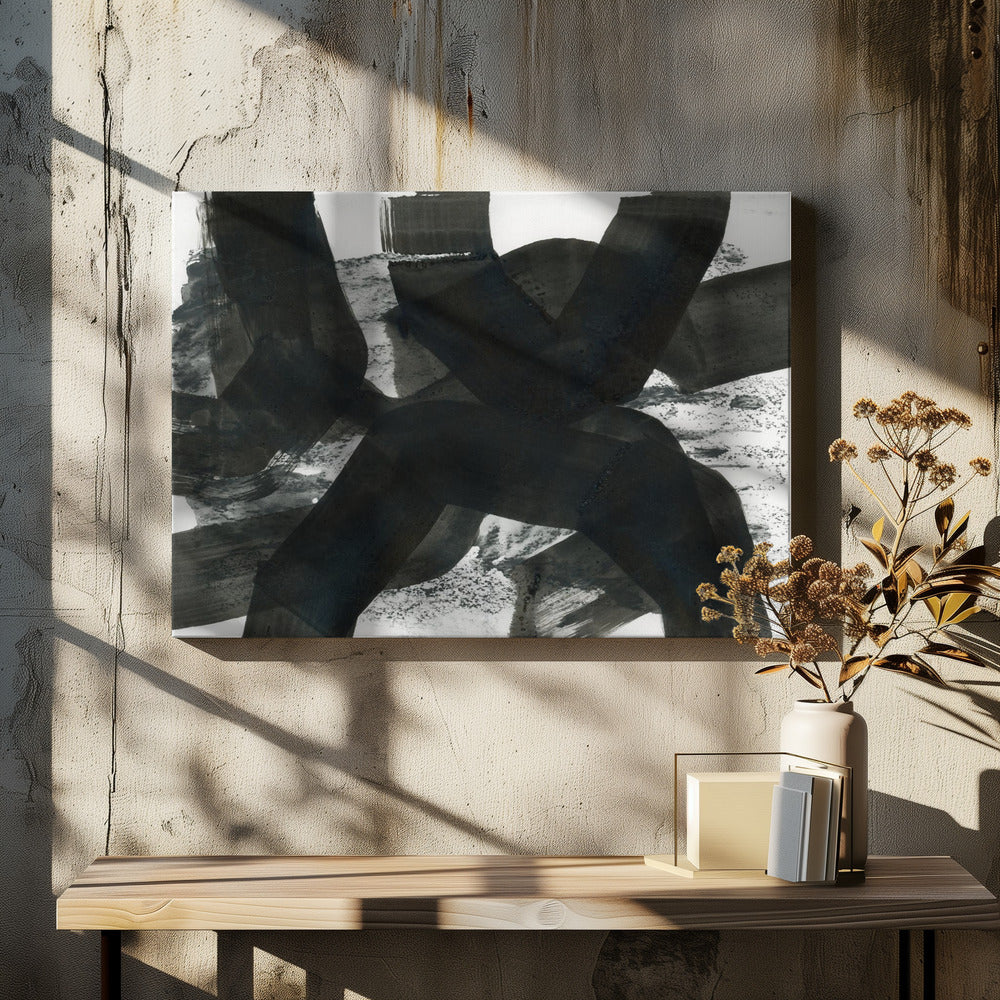 Black Texture Meeting 3 | Canvas