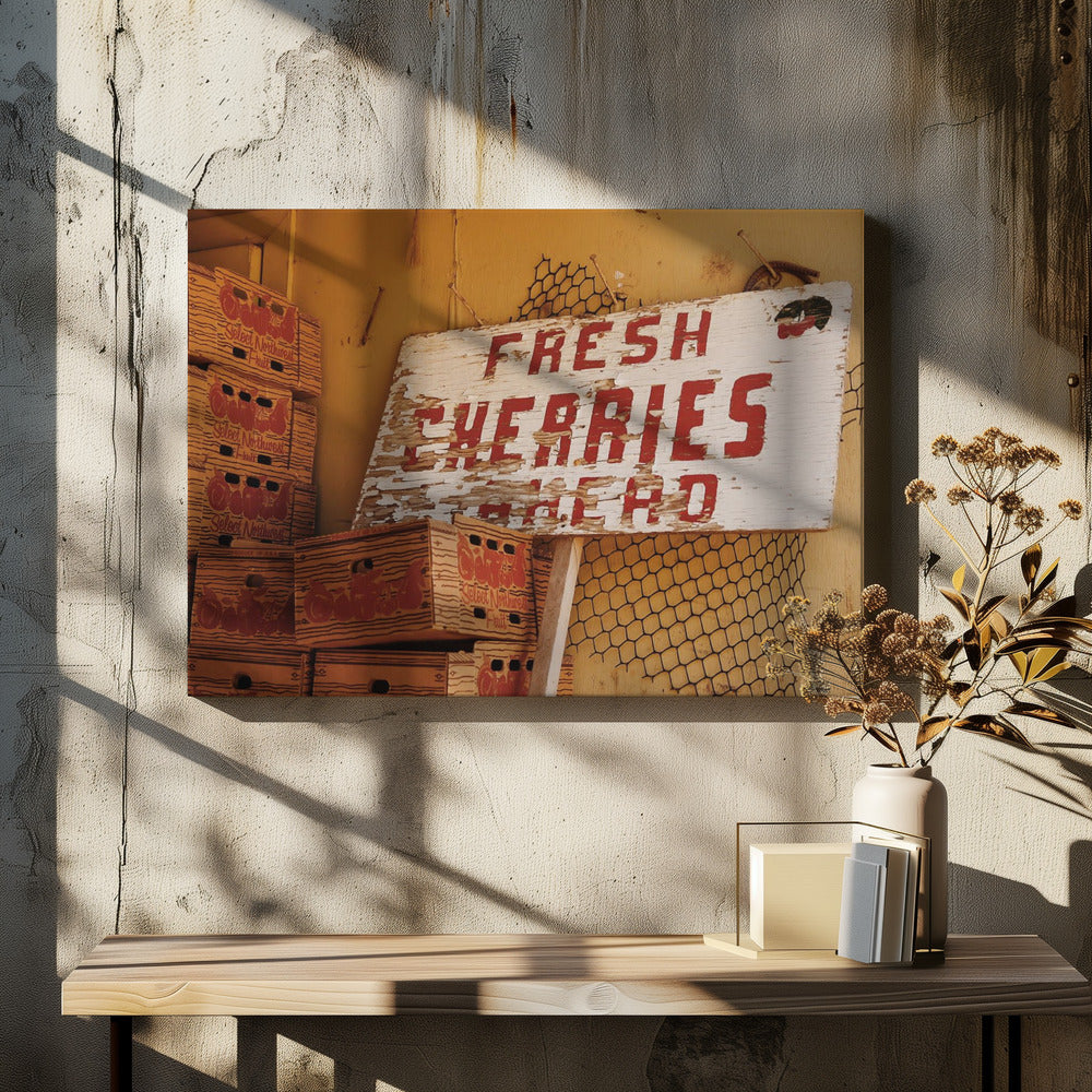 Fresh Cherries Ahead | Canvas
