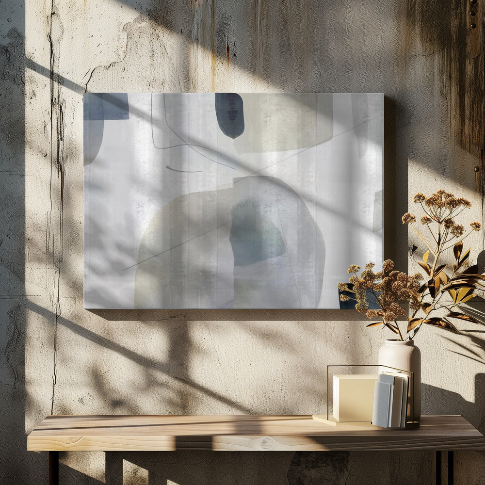 Soft Abstract Shapes 1 | Canvas