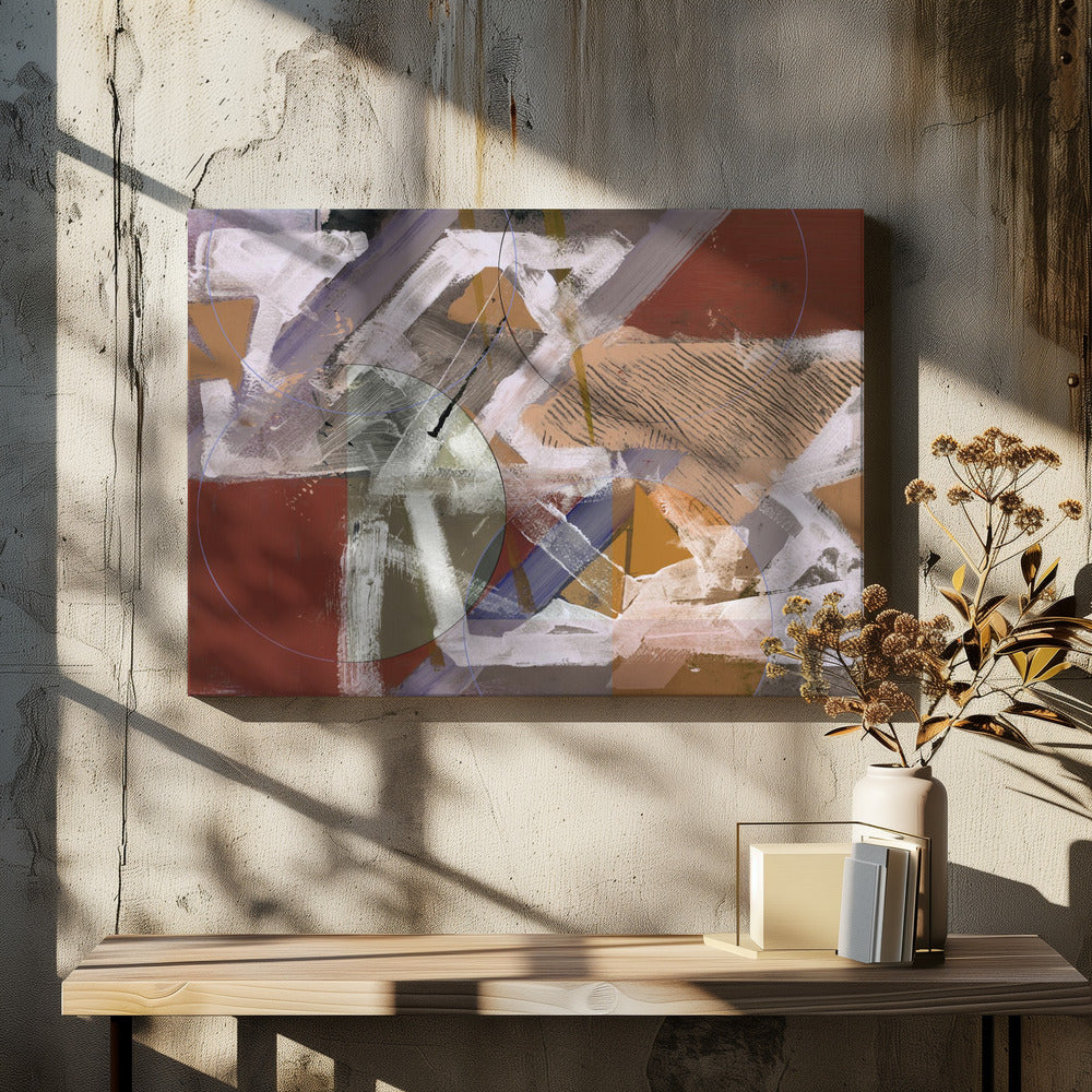 Abstract Circles and Textures 1 | Canvas