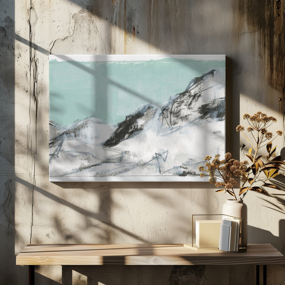 White Mountains Print No1 | Canvas