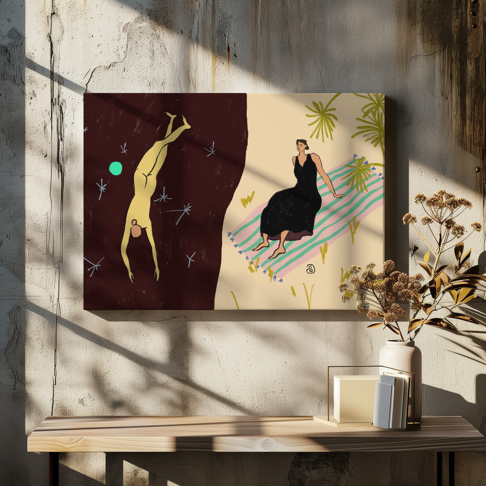 Diving Figure | Canvas