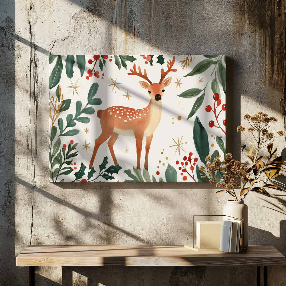Enchanted Forest Deer | Canvas