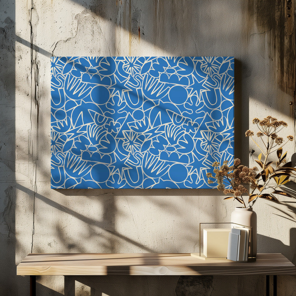 Dynamic Blue Dance | Canvas