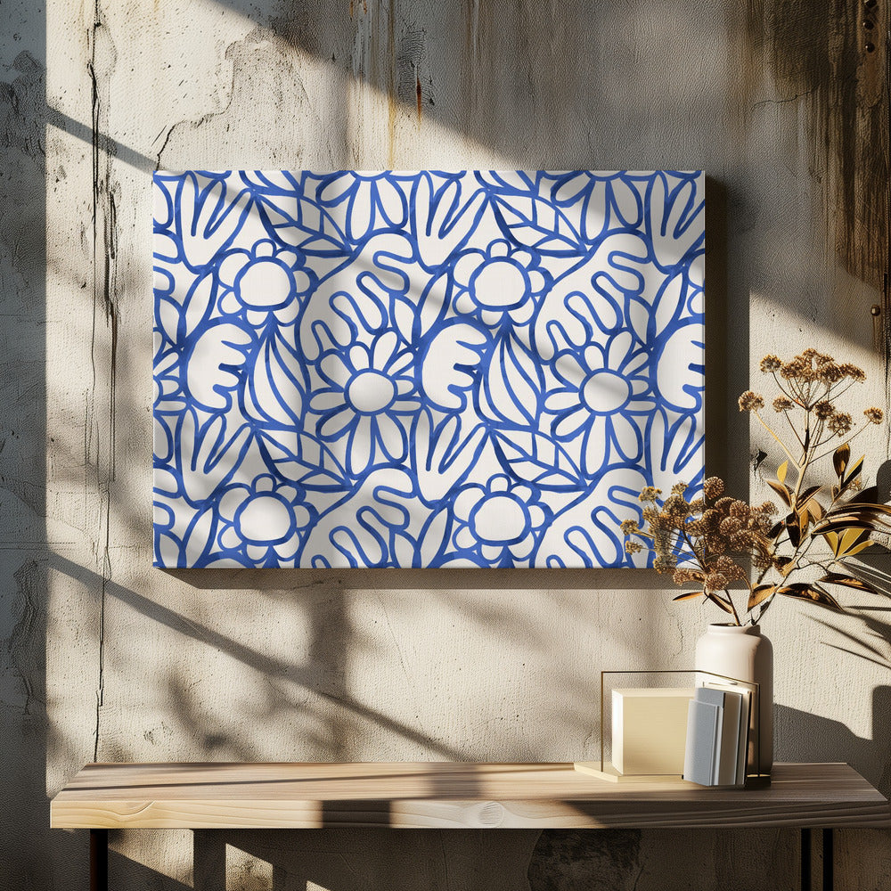 Floral Harmony Maze | Canvas