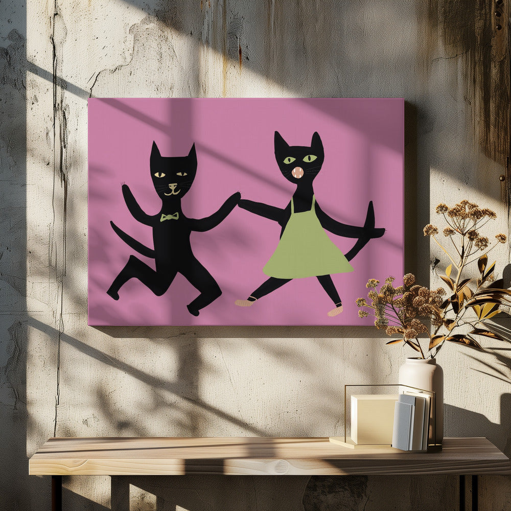 Dancing cats | Canvas
