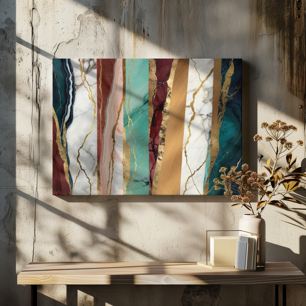Marble Textures With Rich Gold Veins | Canvas