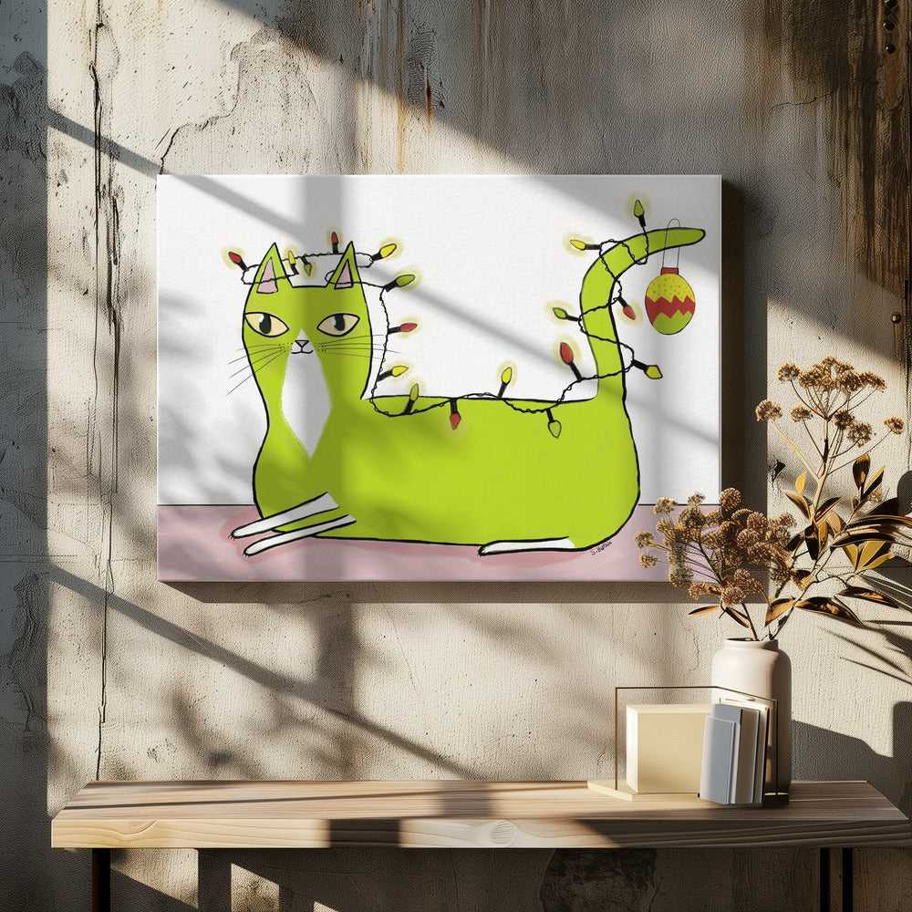 Christmas Cat | Canvas