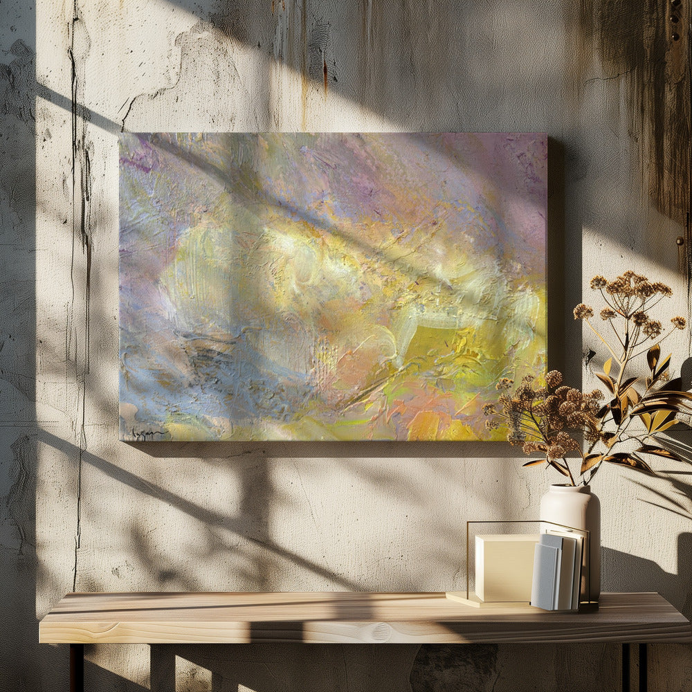 Soaring Golden Abstract | Canvas