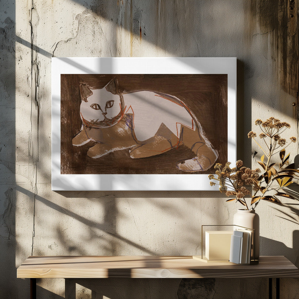Purrfectly Mocha 1 | Canvas