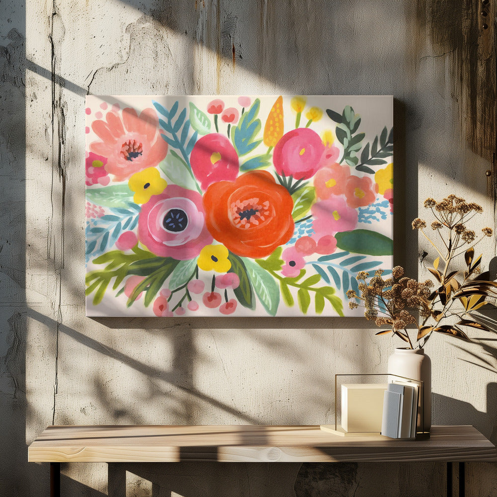 Whimsy Flower Bouquet | Canvas