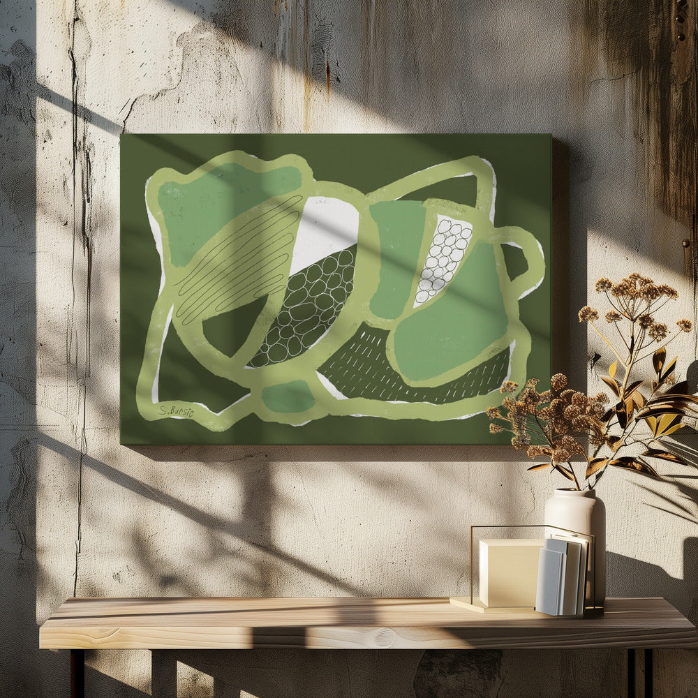 Green ABSTRACT | Canvas