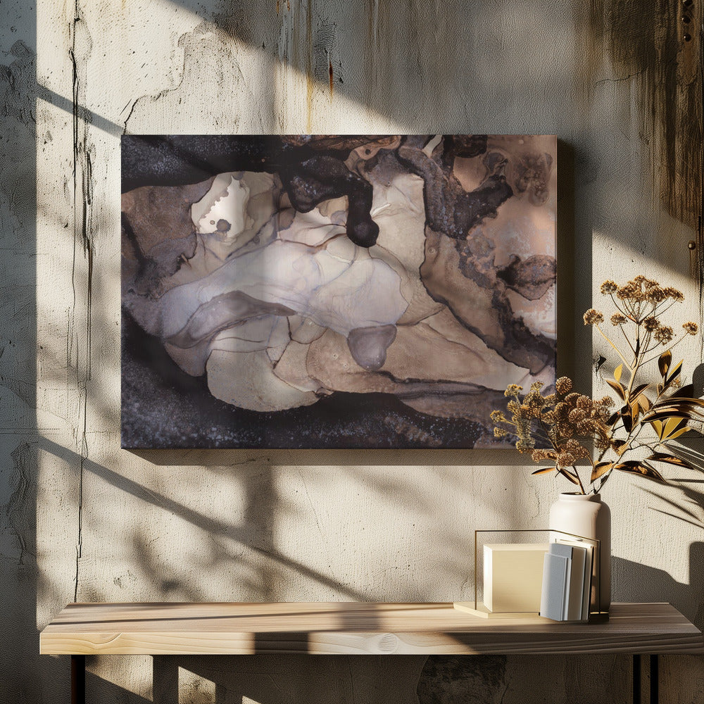 Earthy Tones and Swirling Patterns | Canvas