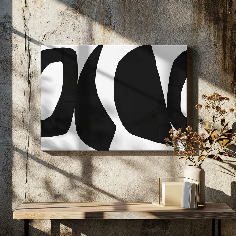 Big Black Shapes 1 | Canvas