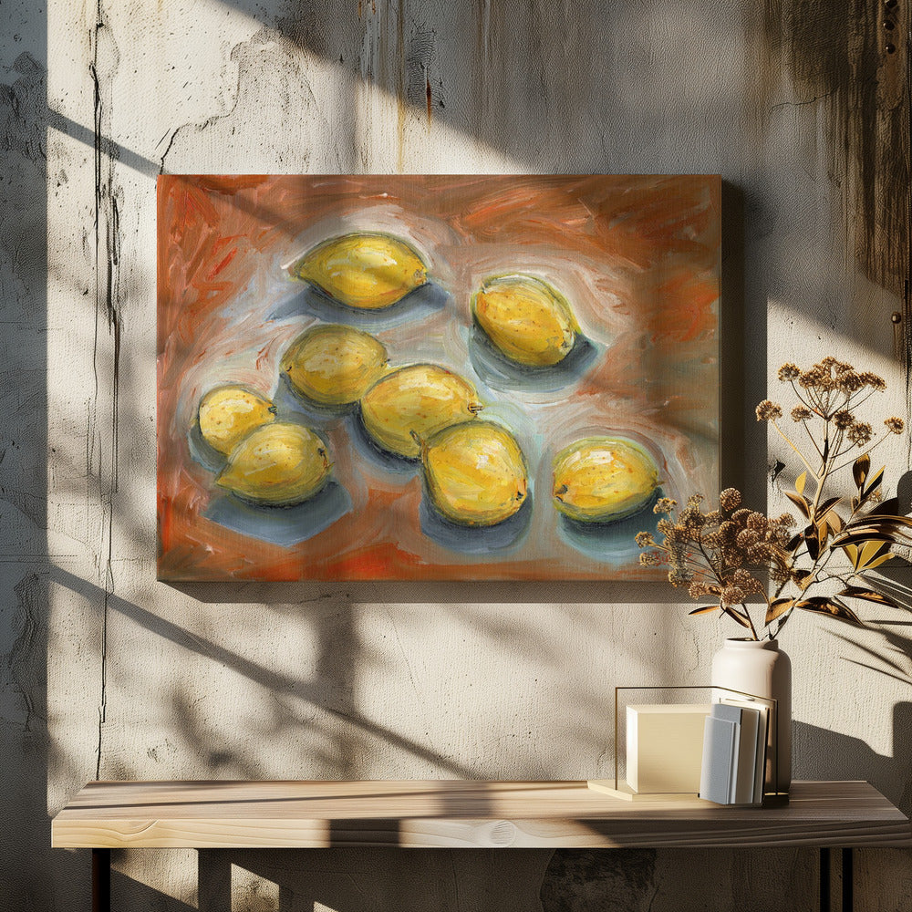 Lemons with Shadow | Canvas