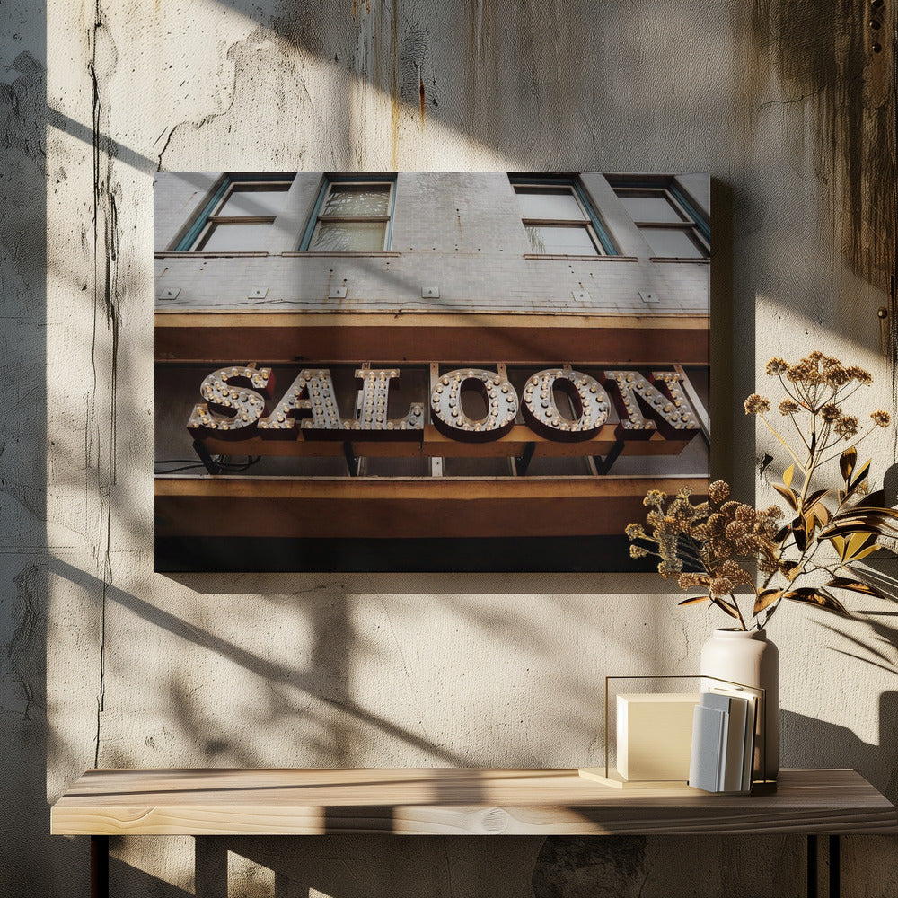 Vintage Saloon Sign | Canvas