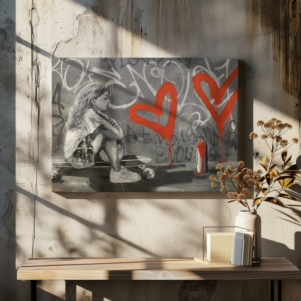 Skater&#039;s Dreamscape - You are enough | Canvas