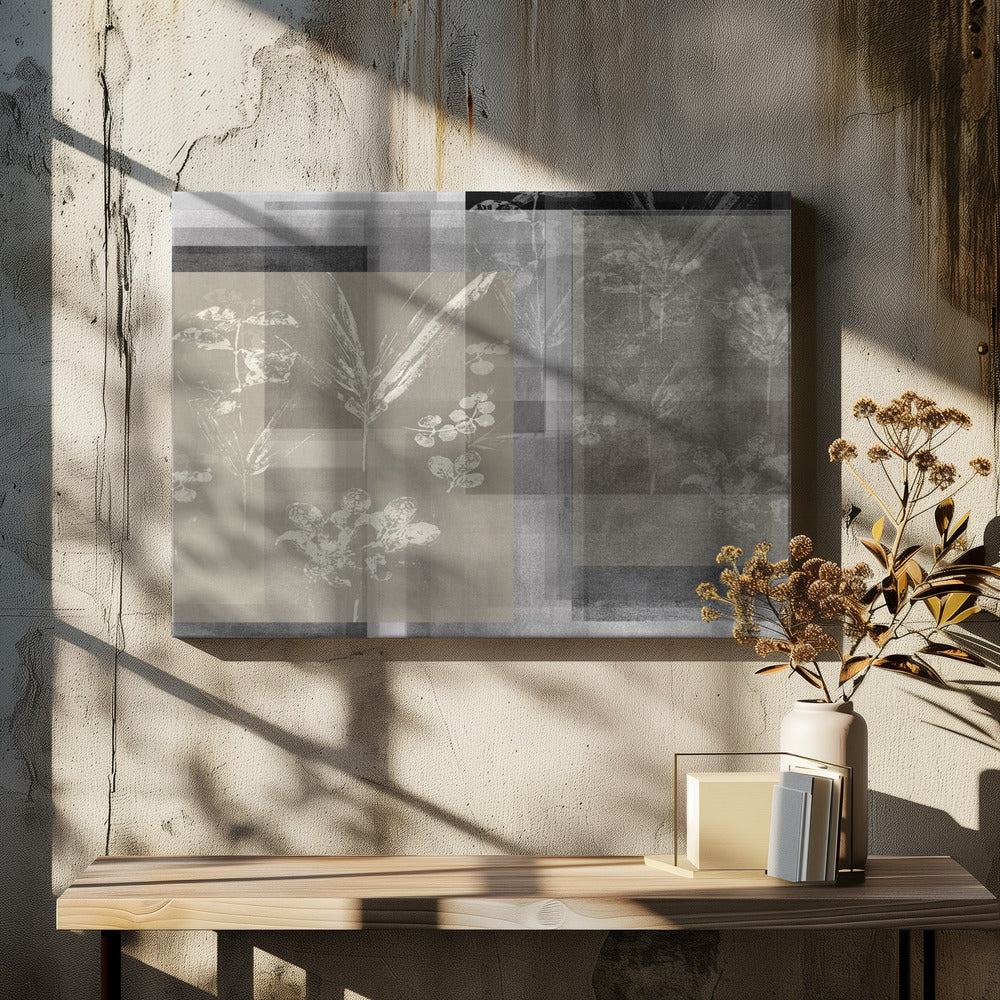 Abstract Botanicals in Neutral Tones | Canvas