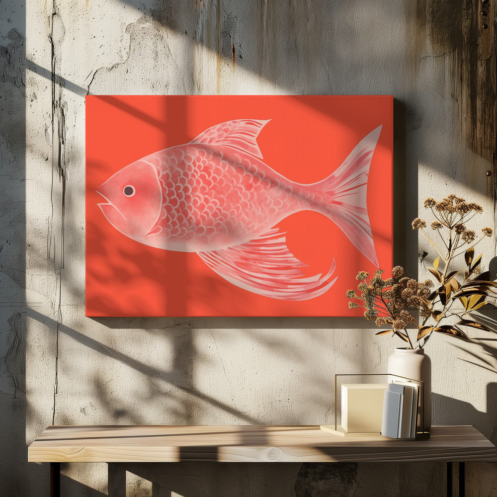 Red Fantasy Fish | Canvas