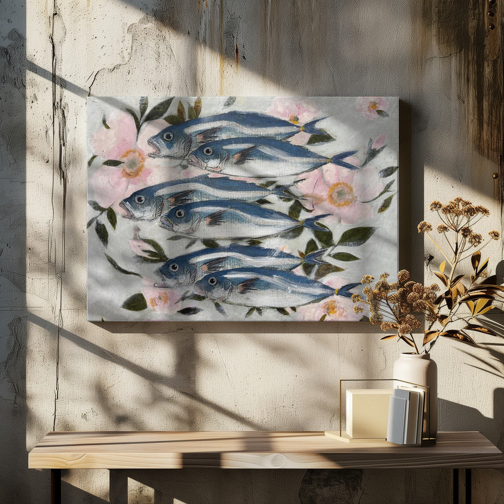 Sardines In Pink | Canvas